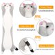 thumbnail image 3 of Juguetes de peluche gatos almohada gatito lindo juguete de peluche agradable para la piel no tóxico elástico puede ser un juguete de peluche almohada, 3 of 5