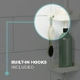 thumbnail image 6 of White Shower Caddy with 3 Shelves, Zenna Home Corner Tension Pole, 6 of 10