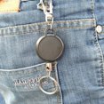thumbnail image 3 of Comaie Retractable Metal Key Chain Innovative Stainless Steel Wire Rope Key Ring, 3 of 8