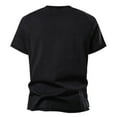 thumbnail image 4 of YLSDY Men's Cotton T-Shirts Couple Multi-Color Round Neck Bottoming Short-Sleeved Tee Athletic Running T Shirts Black XL, 4 of 4