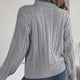 thumbnail image 4 of Suéter de cuello alto para mujer, moda de manga larga, cuello redondo navideño, blusa holgada de tendencia, suéter de punto, suéter para mujer, 4 of 4