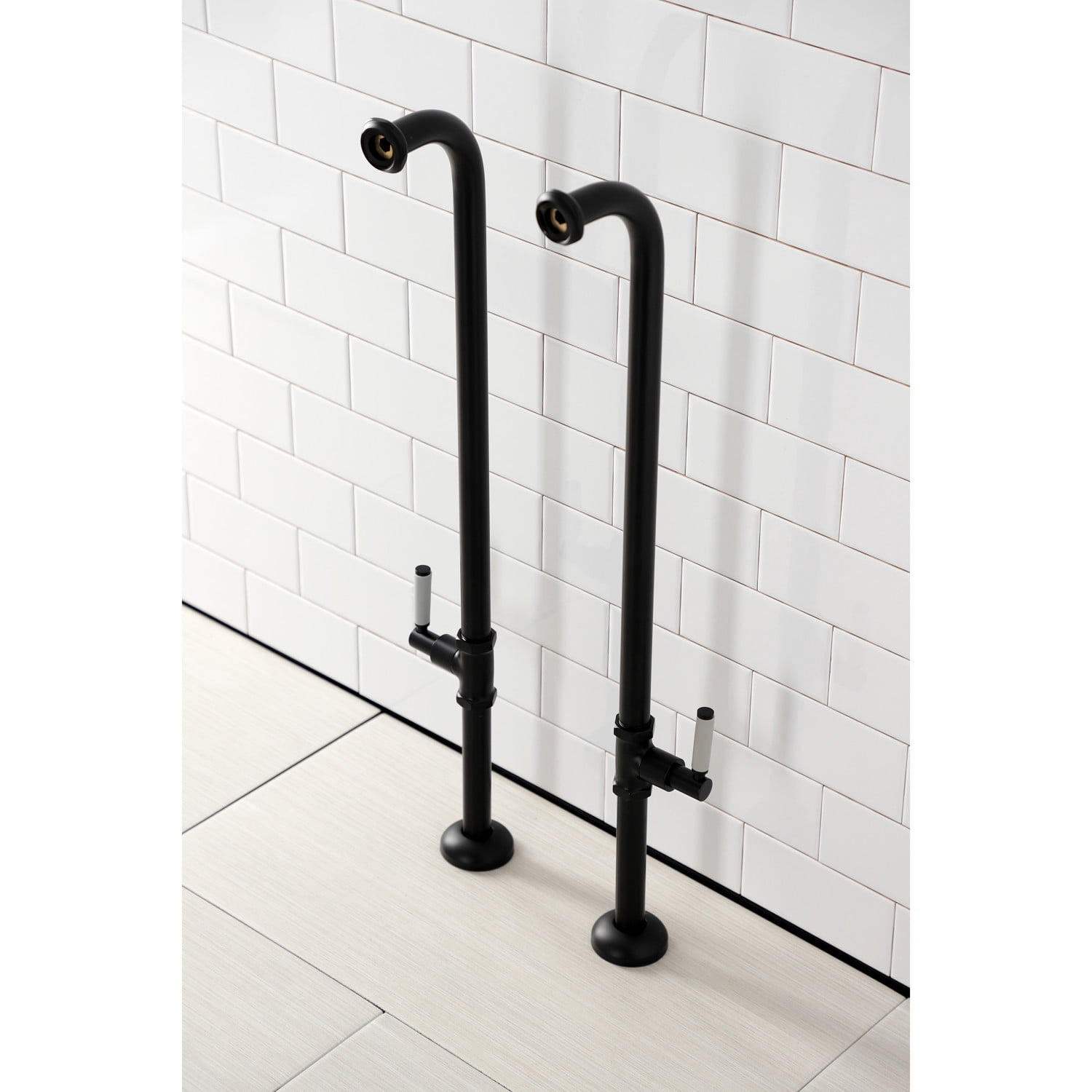 Kingston Brass AE810S0DKL Concord Freestanding Tub Supply Line, Matte Black