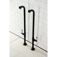 thumbnail image 3 of Kingston Brass AE810S0DKL Concord Freestanding Tub Supply Line, Matte Black, 3 of 5