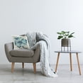 thumbnail image 3 of Stupell Industries Blue Flower Watercolor Splash Square Decorative Printed Throw Pillow, 18 x 18, 3 of 6