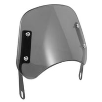 Hytrove 1Pcs Motorcycle Windshield with Black Smoke 5-7 Inch for Improved Wind and Debris Protection