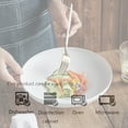 thumbnail image 3 of Qeeadeea Salad Bowls Large Serving Ceramic, 1000ml Stackable Pasta Bowl Colorful, Pasta Salad Plate For Dinner, Deep Soup Plate-yellow-25cm×25cm×6.5cm, 3 of 7