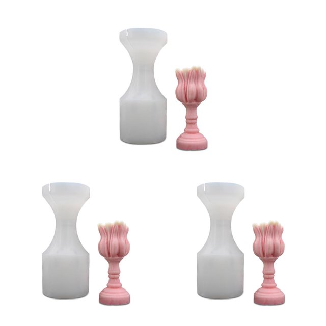 sweethay Molde de de silicona suave para manualidades, molde de cera para pudín de Chocolate, adornos artesanales, regalos para el hogar, flor Type1 NO1