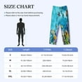 thumbnail image 6 of Kdxio Corals and Tropical Fish Print Men's Sleep Pajama Pant Lounge Pants with Pockets, 6 of 8