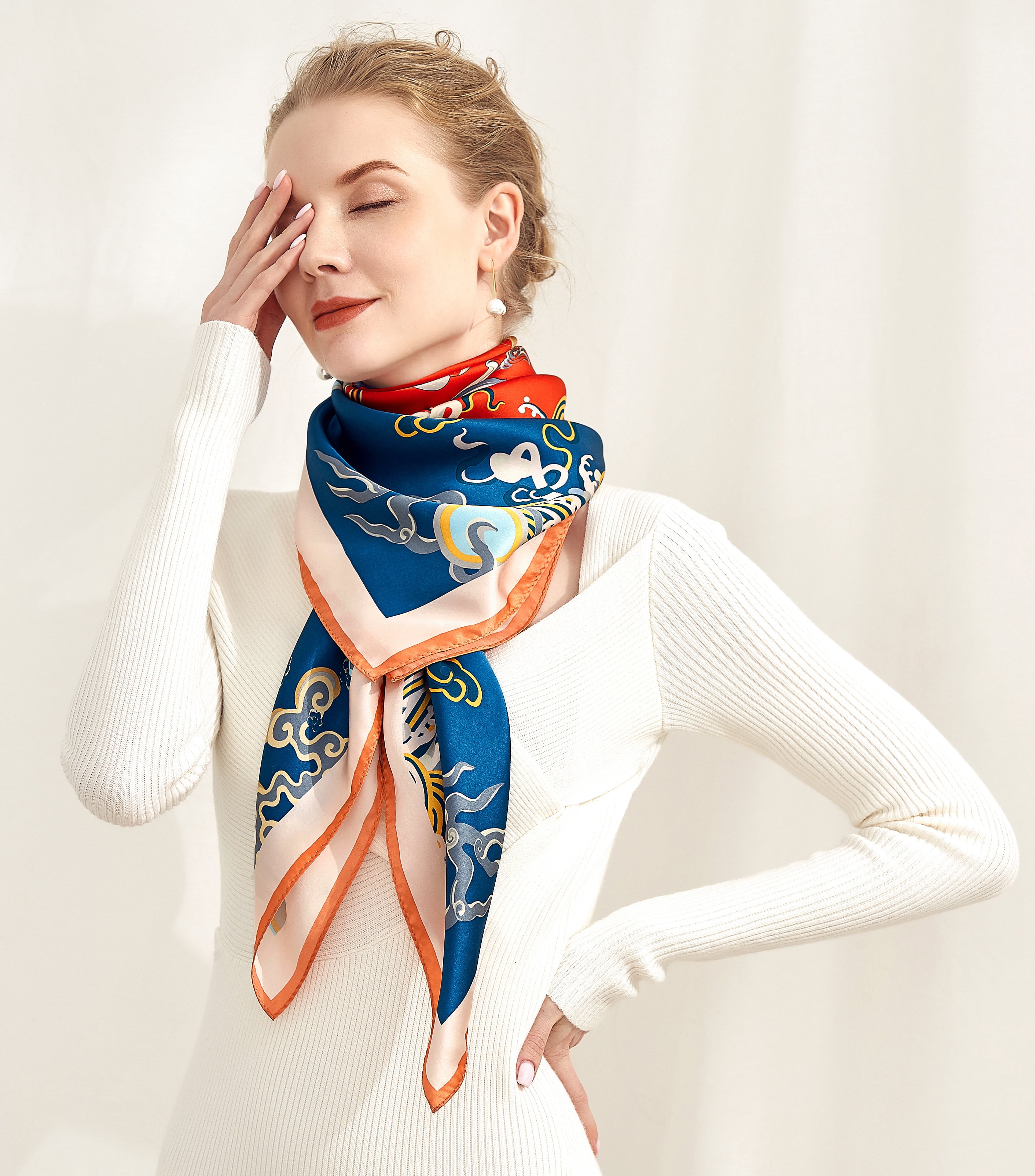 Relentless Gold Silk Scarf Long – Century 21 Promo Shop USA