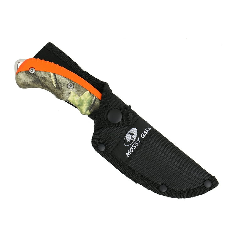 Mossy Oak inch Gut Hook Fixed Blade Knife with Sheath Stainless
