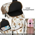 thumbnail image 4 of Giraffe-Print Heritage Backpack - Vintage-Inspired with Modern Organizational Features, 4 of 6