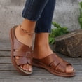 thumbnail image 5 of longantii Womens Orthopedic Sandals Arch Support Flat Wedge Sandals Wide Non Slip Slip on Orthopedic Slippers Vacation Beach 2026 New Foam Shoes Brown, 5 of 6