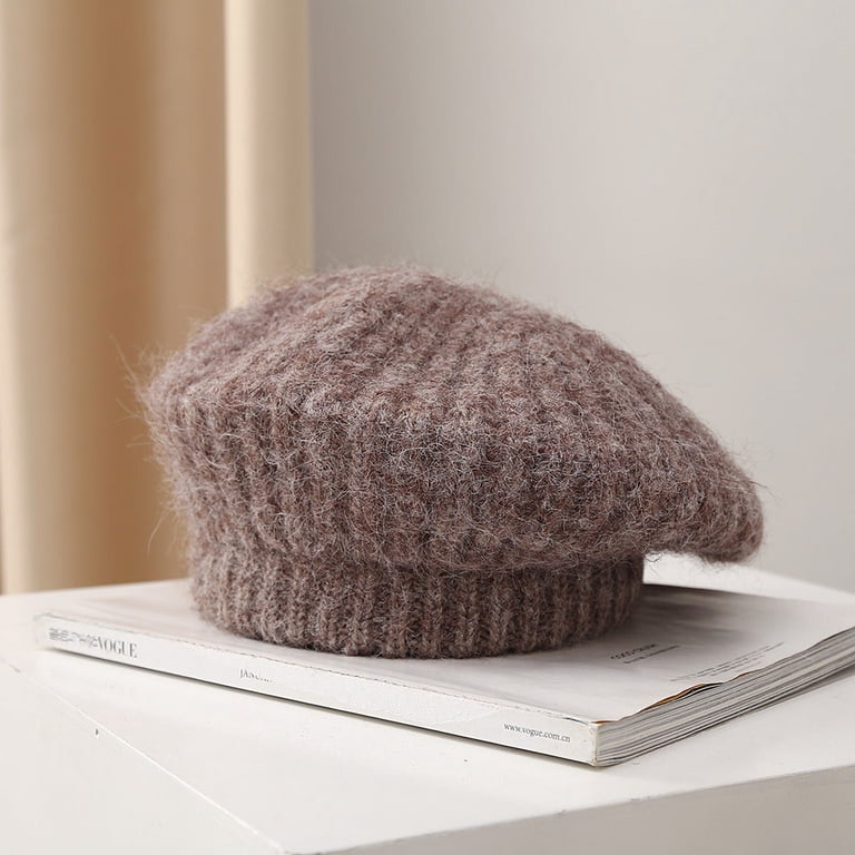 YAMEE Women's Winter Knitted Beanie - Warm Ribbed Wool Hat With Fleece Lining