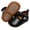 Black, variant on Baby Girl Princess Dress Shoes Faux Leather Bowknot Mary Jane Flats Crib Shoes with Non-Slip Rubber Sole
