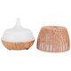 thumbnail image 5 of Humidificador de aire de 400ml, difusor de aromaterapia, grano de madera claro con diseño hueco, enchufe 100-240VUK, 5 of 5