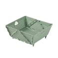 thumbnail image 1 of Yuarrent Cesta de cocina compacta para organización de encimeras. El gran espacio puede acomodar fácilmente muchos artículos. Cocina y Comedor verde, 1 of 6