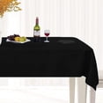 thumbnail image 3 of SpillGuard Flannel Backed Vinyl Tablecloth (52" x 90" Oblong) - Black, 3 of 8