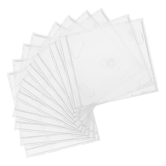 10pcs DVD Storage Boxes Plastic Case Replacement Disc Holder