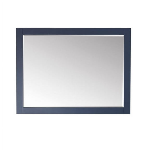 Altair Design Ivy 48" Rectangular Bathroom Wood Framed Wall Mirror in Royal Blue