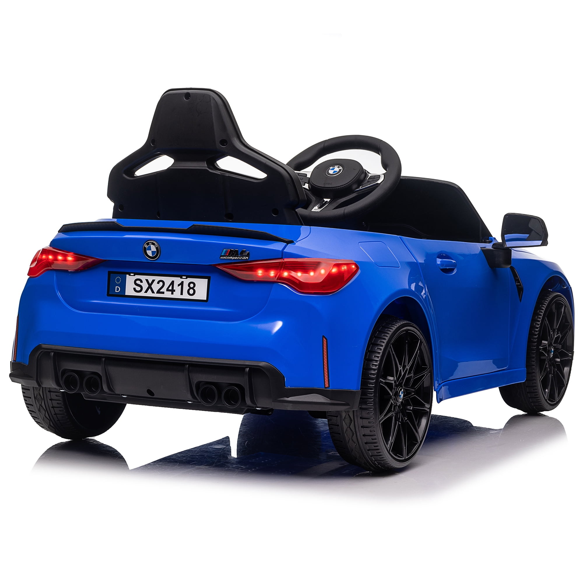 12V Kids Ride on Toy Car Authorized by BMW M4, Kids Electric Car W/Parents Remote Control , Blue