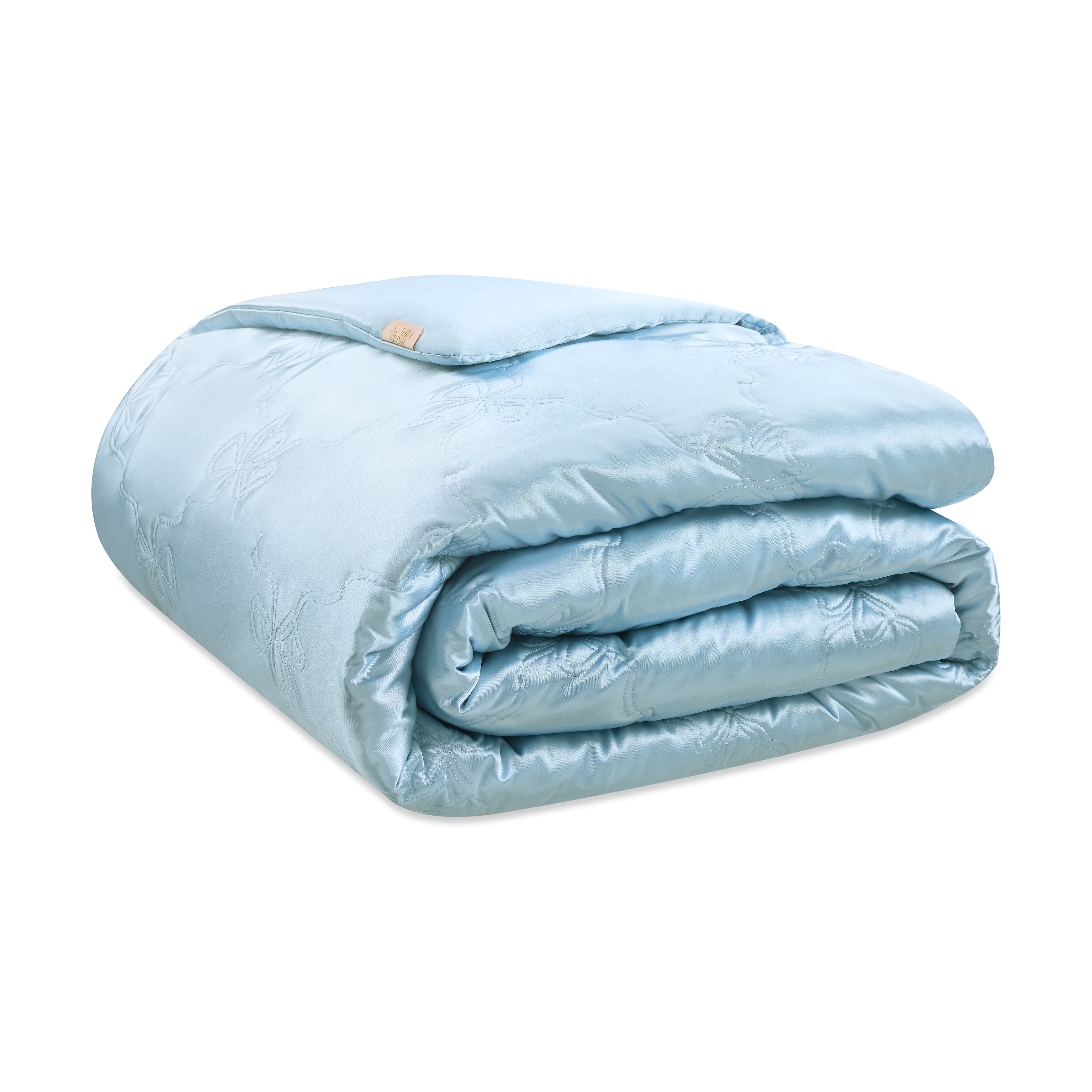 Paris Hilton 2-Piece Cordelia Satin Blue Comforter Set, Twin/Twin XL
