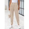 thumbnail image 2 of Pantalones PRETTYGARDEN 2025 Khaki Claro de Tiro Alto XL, 2 of 9