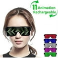 thumbnail image 6 of LINLIN Party led Glasses, LED Light Up Glasses LED Glowing Glasses USB Rechargeable LED Light Up Glasses with Flashing Neon, 11 Patterns LED Luminous Eyeglasses for Parties, Nightclub, 6 of 6