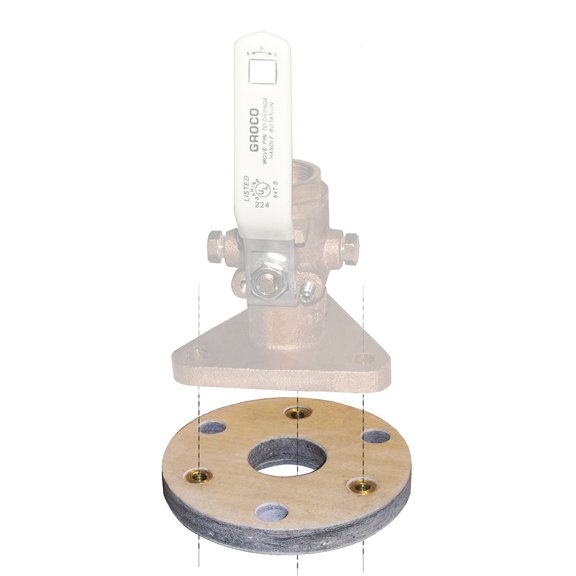Groco BB Backing Block for Flanged Seacock