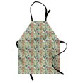 thumbnail image 1 of Jungle Apron, Pattern with Exotic Rain Forest and Funny Animals Tiger Snake Sloth Illustration, Unisex Kitchen Bib with Adjustable Neck for Cooking Gardening, Adult Size, Multicolor, by Ambesonne, 1 of 4