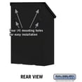 thumbnail image 4 of Salsbury Industries 4625BLK Traditional Mailbox, Decorative, Vertical Style, Black, 4 of 4