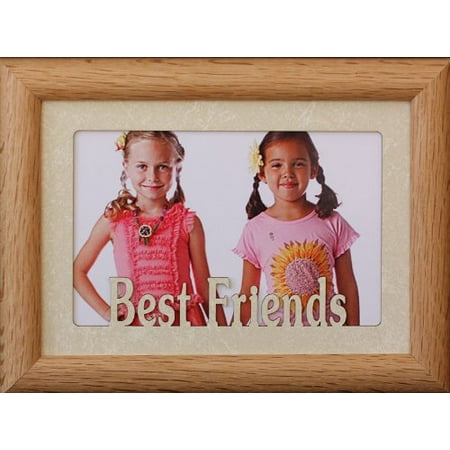 Best Friends ~ Landscape Cream Mat Picture Frame ~ Holds A 4X6 Or Cropped 5X7 Photo ~ Wonderful Keepsake Gift For A Best Friend!