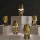thumbnail image 3 of Bedside Touch Desk Lamp, Thinker Lamp Collection, Rechargeable Table Lamp, Creative Bedside Night Light for Living Room, Bedroom, Office,Gold,Mr.Why, 3 of 4