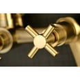 thumbnail image 2 of Kingston Brass AE8157DX Wall Mount Tub Filler with Hand Shower  Brushed Brass, 2 of 7