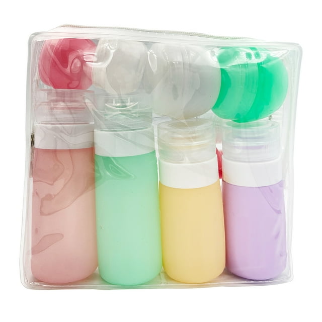 Toystoory 16 piezas/kit de artículos de tocador de viaje botella contenedor de viaje recargable Almacenamiento y organización del hogar