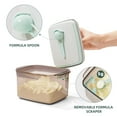 thumbnail image 4 of Contenedor de fórmula - Contenedor hermético de leche en polvo para viajes, Contenedor dispensador de fórmula con raspador 300 g 1000 ml Marrón, 4 of 5