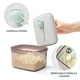 thumbnail image 4 of Contenedor de fórmula - Contenedor hermético de leche en polvo para viajes, Contenedor dispensador de fórmula con raspador 300 g 1000 ml Marrón, 4 of 5