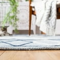 thumbnail image 4 of SAFAVIEH Striped Kilim Bronagh Geometric Area Rug, Light Blue/Ivory, 5' x 8', 4 of 7