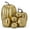 Gold, variant on 7 Pcs Assorted Sizes Artificial Pumpkins Fall Decor Fake Faux Foam Pumpkins for Halloween Thanksgiving Harvest Home Table Decor