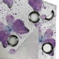 thumbnail image 5 of Ambesonne Butterfly Grommet Curtain, Modern Poly Effect, 50" x 54", Purple Pale Blue White, 5 of 6