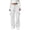 White #006, variant on Parachute Pants Women Baggy Straight Leg Drawstring Lightweight Cargo Pants Tall Moisture Wicking Y2k Utility Streetwear, M