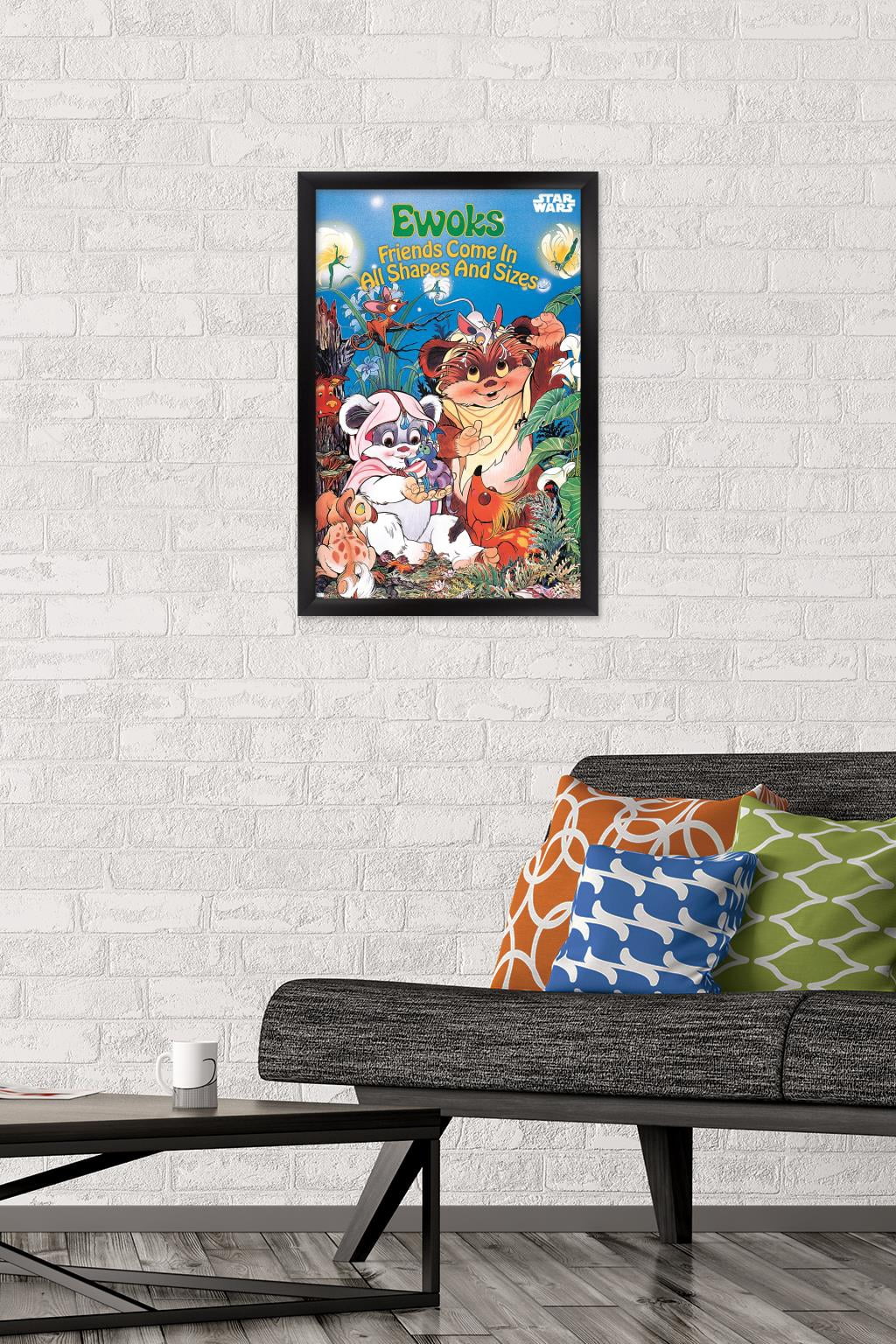 Star Wars: Ewoks - Friends Wall Poster, 14.725" x 22.375", Framed