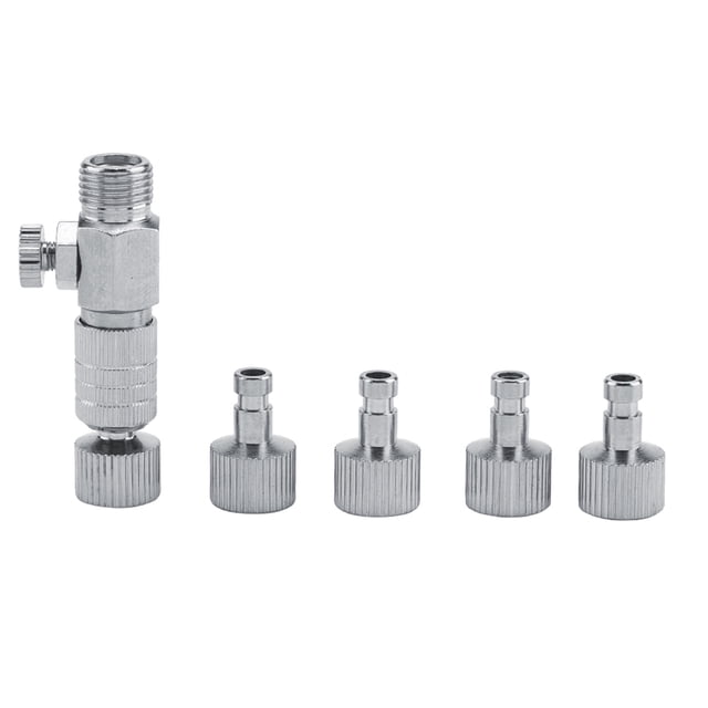 Disconnect Adaptateur Aérographe Aérographe Cheval Raccord Rapide Ensemble 1/8 '' Raccords Partie avec 4 Raccords