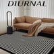 thumbnail image 4 of Light Luxury French Modern Plaid Living Room Carpet Bedroom Bedside Retro Striped Large Area Decorative Rugs Non-slip Floor Mat My Lux Decor Round, 4 of 13