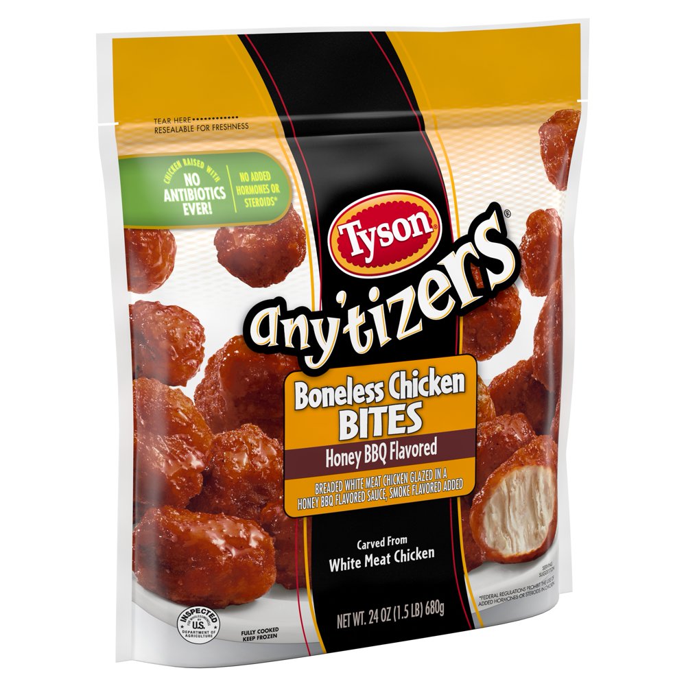 Tyson Anytizers Honey BBQ Frozen Chicken Bites - Walmart.com - Walmart.com