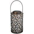 thumbnail image 3 of Home Decorative Iron Swirls Solar Garden Lantern - Brown, 3 of 7