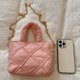 thumbnail image 3 of Bolsos Mujer Acolchado Hilo Bordado Tote Bag Ocio Diario (S) Rosa, 3 of 8