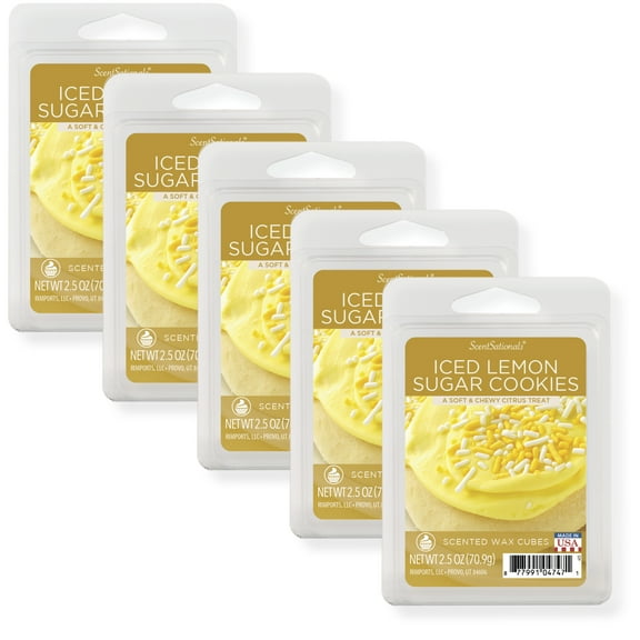Iced Lemon Sugar Cookie Scented Wax Melts, ScentSationals