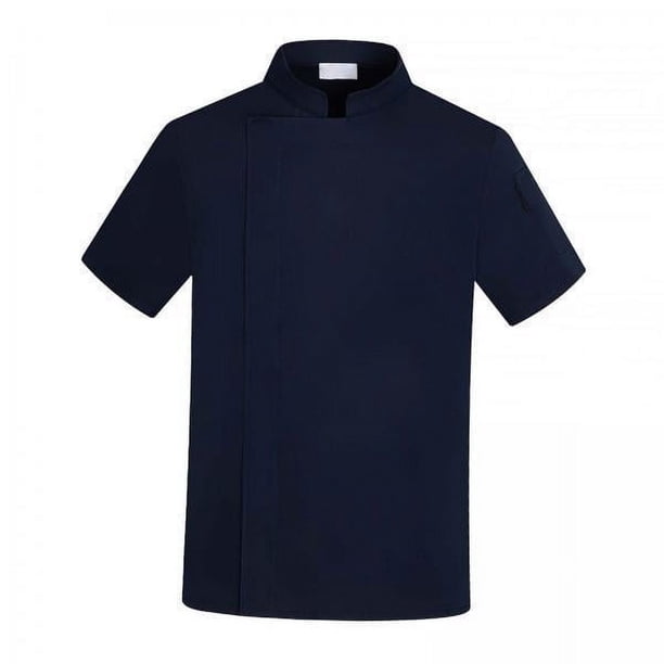 Chaquetas de chef,Chaquetas de chef de verano de manga corta transpirables,Ropa de servicio de alimentos Uniforme Chaqueta de chef,Camisa de trabajo ejecutiva para camarero,Escuela de