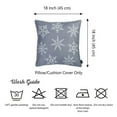 thumbnail image 5 of Decorative Christmas Snowflakes Single Throw Pillow Cover Square, 5 of 5