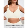 thumbnail image 3 of SHOWMALL Women's Plus Size Wireless Bra with Scalloped Neckline, Seamless Lift Supportive bra Skin S , Adjustable Straps, Comfortable Fit, 3 of 7